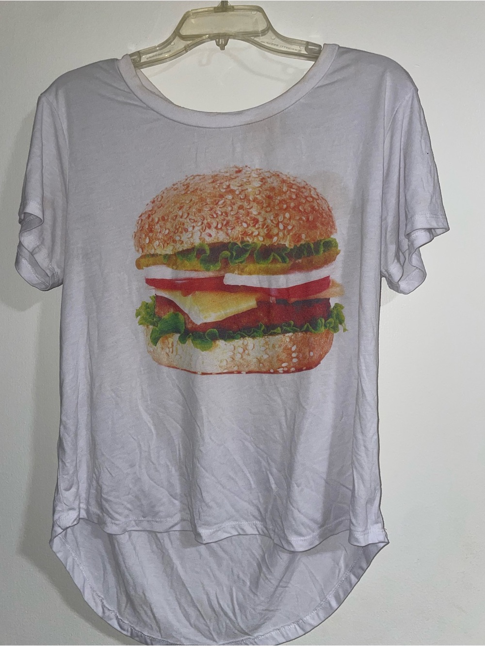 Fifth Sun White Short-Sleeve Burger Print Tee